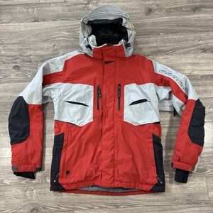 Orage Ski Jacket Mens S Red Hooded Snow Winter Parka Coat Outdoor Gorpcore Snow